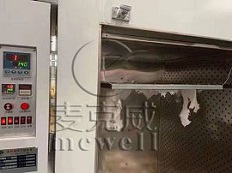 140℃，10分鐘，大面積破洞